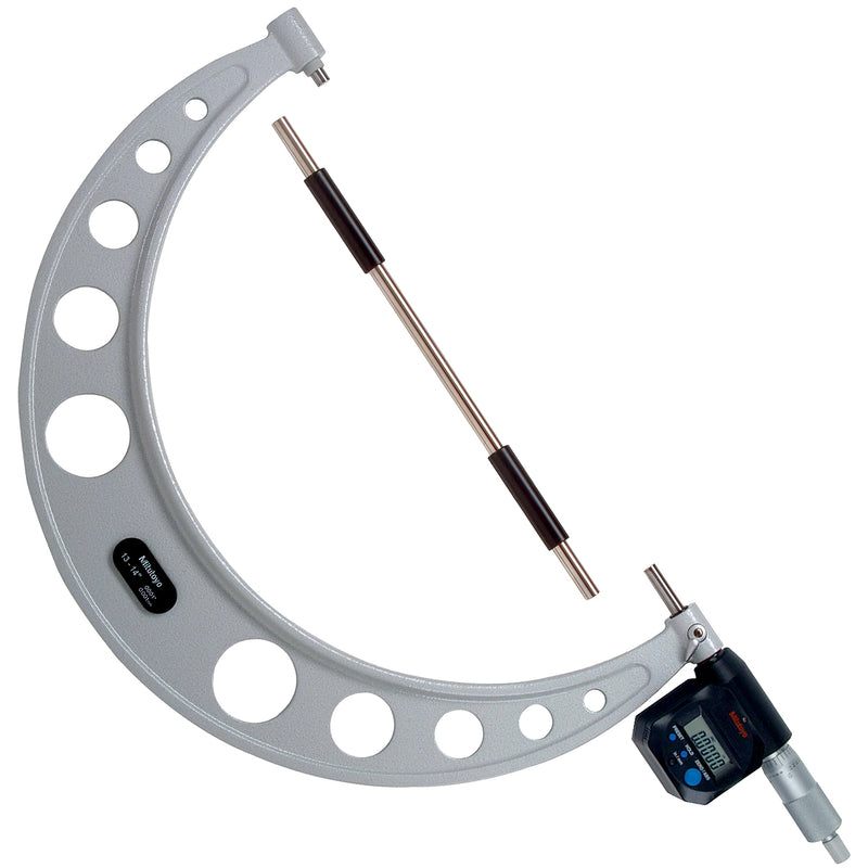 Panme điện tử đo ngoài Mitutoyo Series 293 - Coolant Proof, Dãy đo 300mm - 500mm (12 inch - 20 inch). Có cổng SPC xuất dữ liệu.  Ratchet-stop