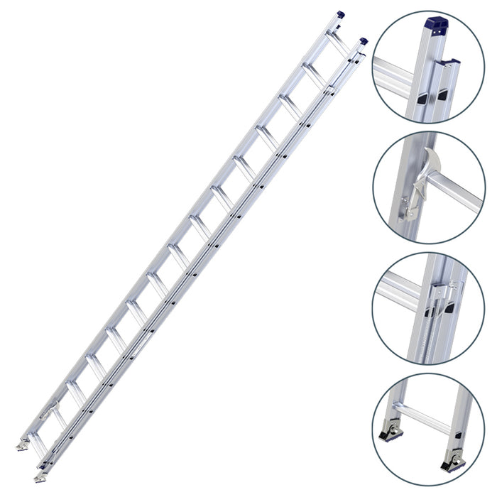 Thang nhôm trượt 2 đoạn Nikawa