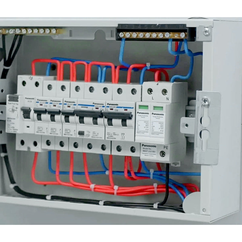 Thiết bị chống sét lan truyền 2P Panasonic BBDT2321BV, điện áp định mức 230V, dòng xả xung sét cực đại 40kA