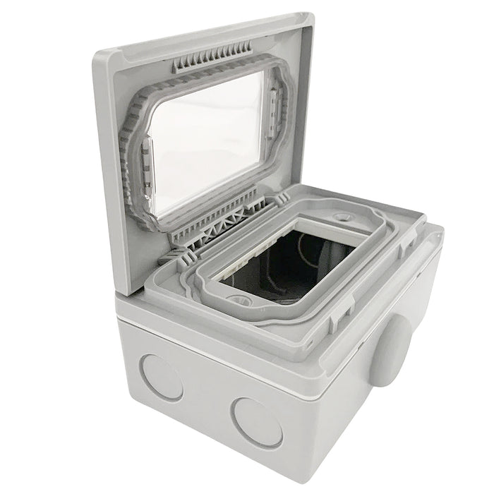 Hộp có nắp che mưa lắp nổi IP55 cho 3 thiết bị Panasonic WEG8973LH-VN