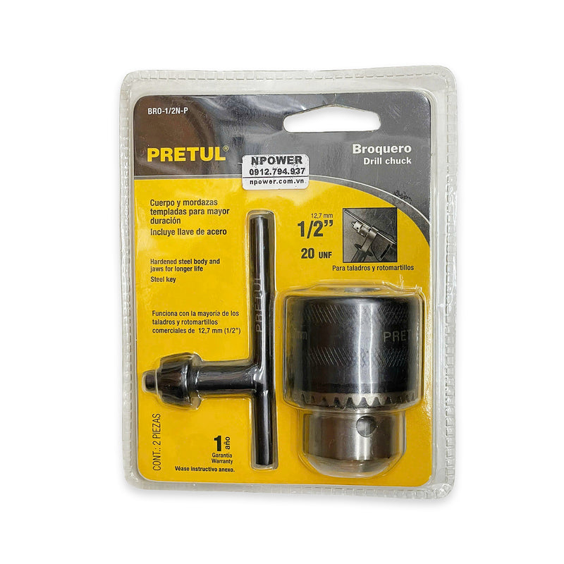 Đầu khoan 13mm Pretul 27038