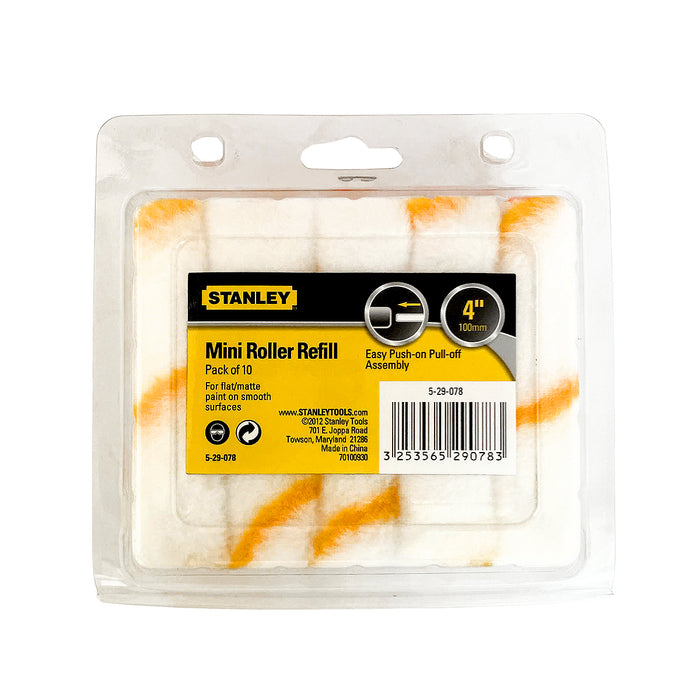 Lăn sơn 4 inch /100mm (bộ 10c) Stanley 5-29-078