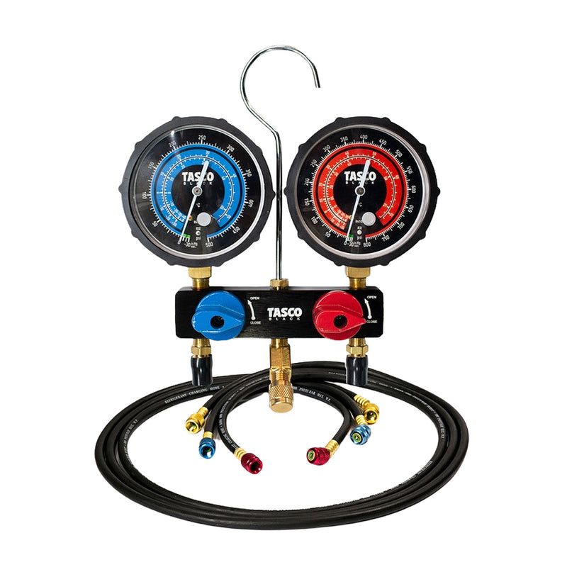 Đồng hồ áp suất ga Tasco TB145BV dùng để đo áp suất gas R32, R410A