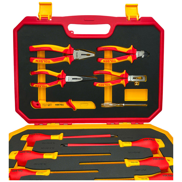 Bộ dụng cụ cách điện cao cấp 15 món TOLSEN V82115