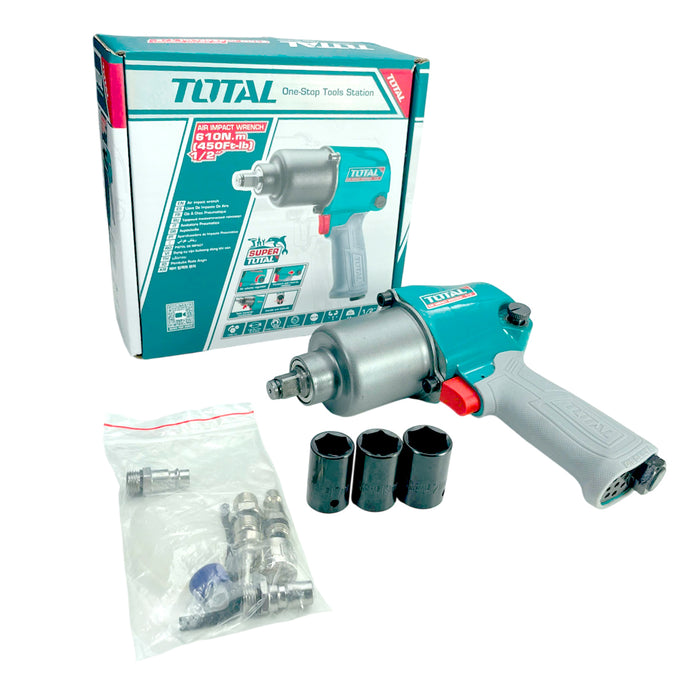 Dụng cụ vặn bulong dùng khí nén 1/2 inch 567-610Nm TOTAL