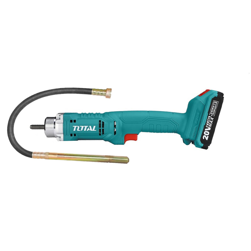 Máy đầm bê tông dùng Pin 20V Total đường kính dây đầm 35mm x 120mm