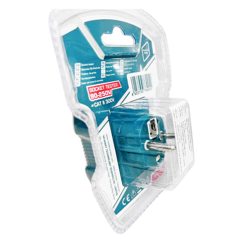 Thiết bị đo kiểm tra ổ cắm AC 250V Total TESST30011 đầu cắm VDE