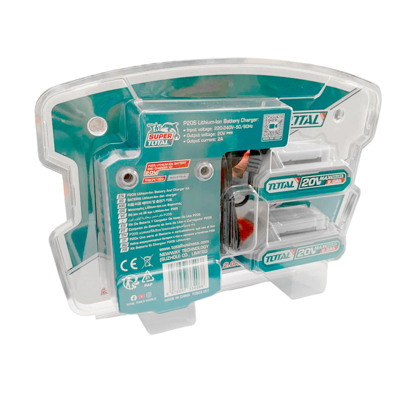 Bộ 1 sạc và 2 Pin Lithium-Ion 20V Total TFBCPK1222