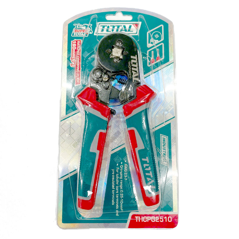 Kìm bấm cos đầu dây cách điện AWG23-7 0.25-10mm TOTAL THCPG2510