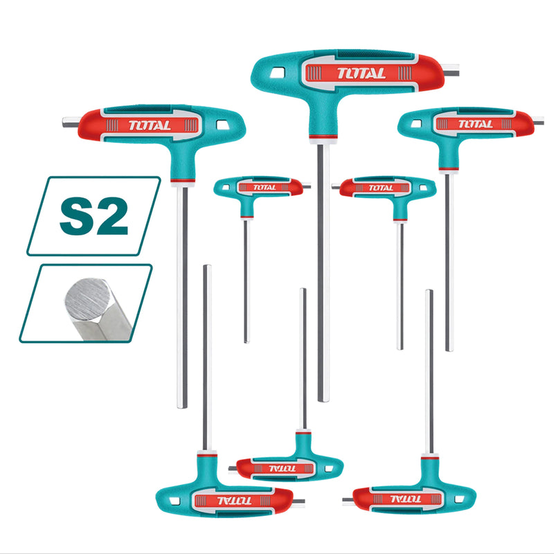 Bộ 8 chìa lục giác tay cầm chữ T TOTAL THHW80816