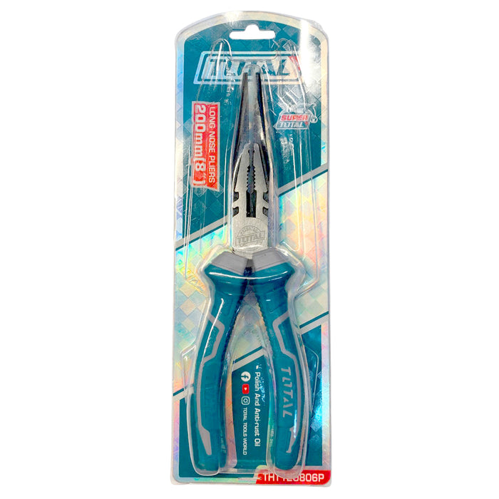 Kìm mũi nhọn mỏ dài 200mm (8 inch) TOTAL THT120806P