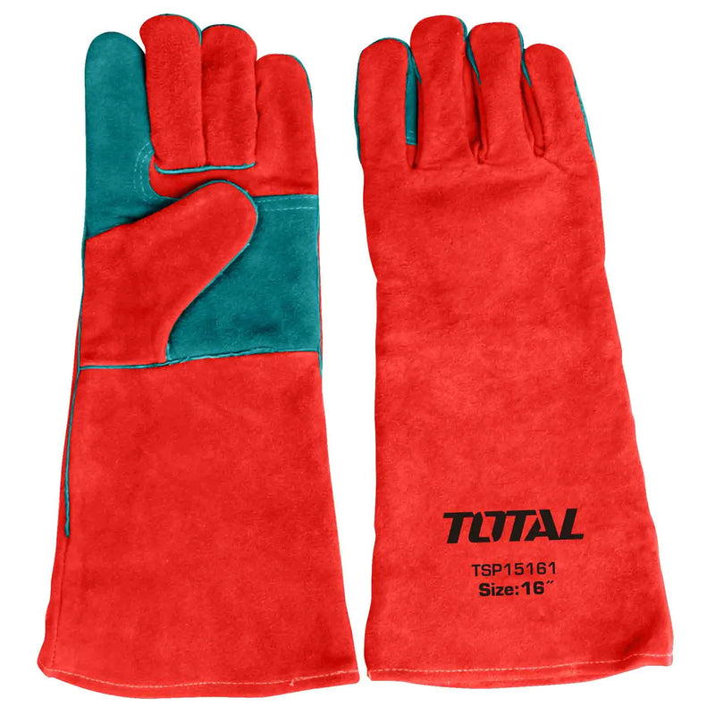 Găng tay vải da kích thước 16 inch dùng cho máy hàn Total TSP15161