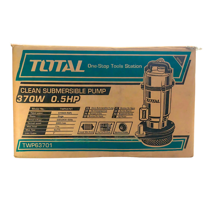 Máy bơm chìm Total TWP63701 công suất 370W, có phao tự động ngắt