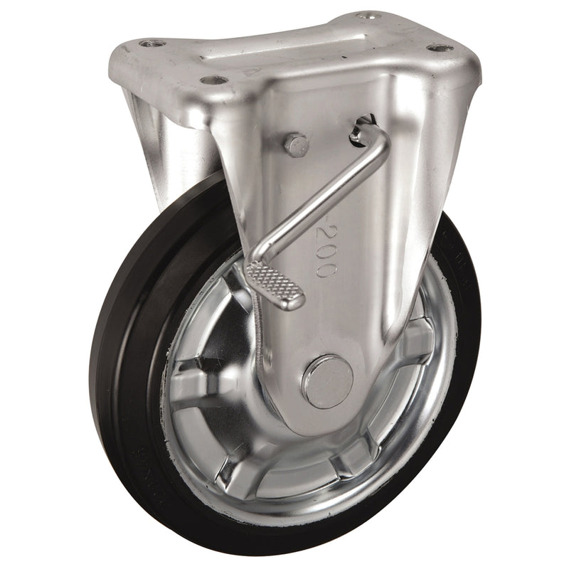 Bánh xe đẩy Ukai KBZ-Type cố định, có khóa bánh, đường kính từ 75mm - 200mm