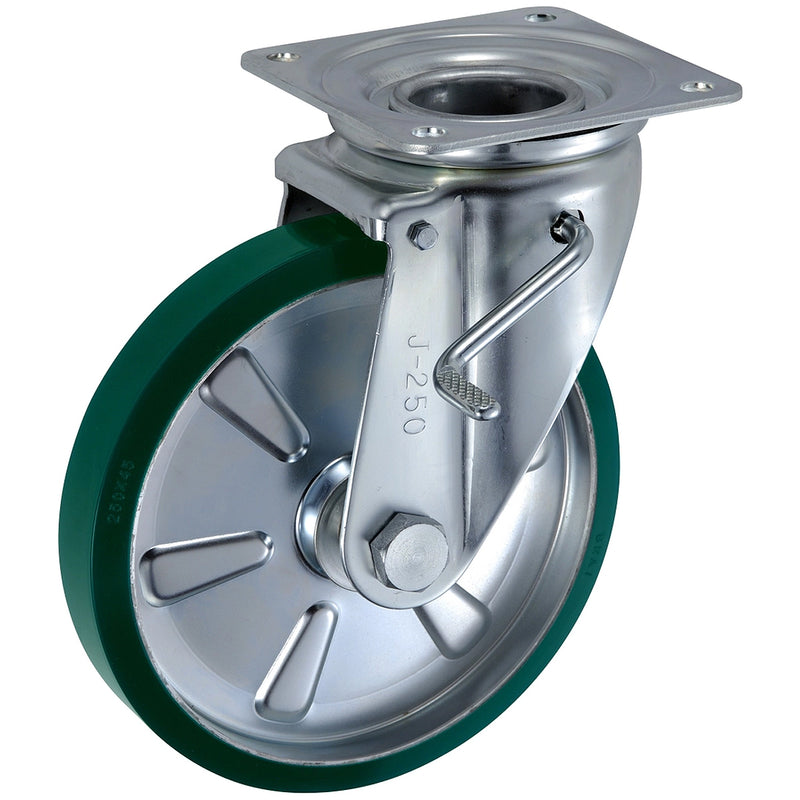 Bánh xe đẩy Ukai JB-Type có xoay, có khóa bánh, đường kính từ 75mm - 250mm