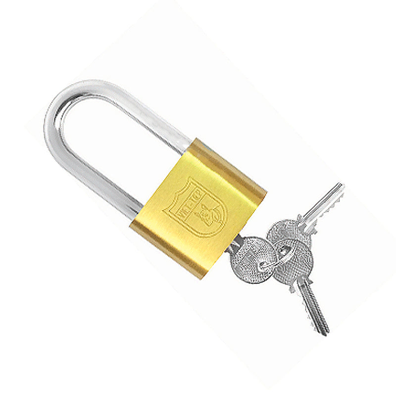 Ổ khóa treo đồng càng dài, kiểu bấm Việt Tiệp 01624