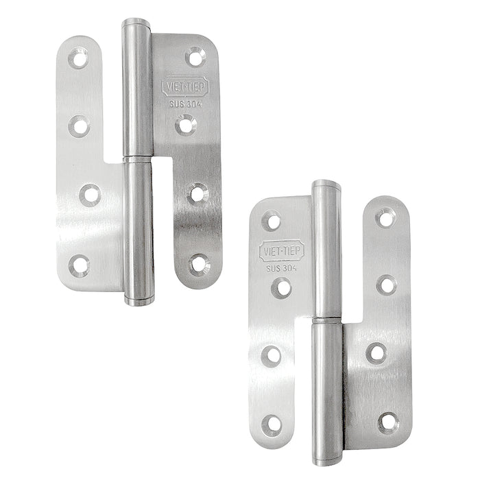 Bản lề cối Inox 304 Việt tiệp, 100mm - 120mm