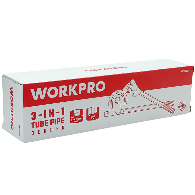 Dụng cụ uốn ống 3 chức năng Workpro WP303004, uốn được 3 cỡ ống 6mm, 8mm và 10mm