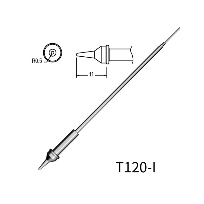 Phụ kiện mũi hàn tích hợp lõi gia nhiệt Atten T120 Series