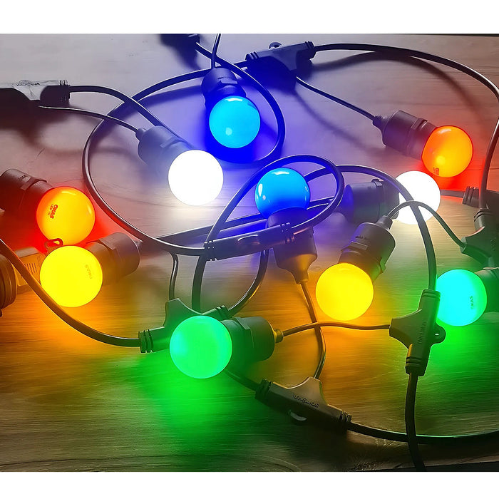 Dây đèn 10m 20 bóng thả SOPOKA đuôi đèn E27, công suất 1000W