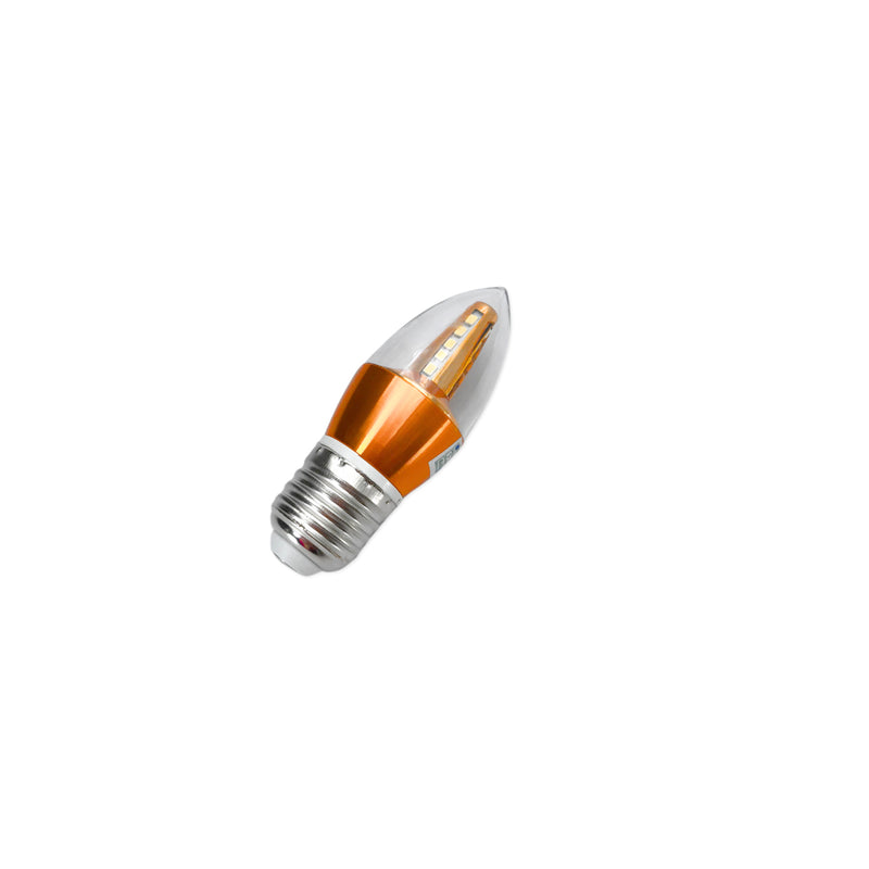 Bóng đèn led nến Qiva đuôi đèn E27, công suất 5W, màu sáng vàng - sáng trắng