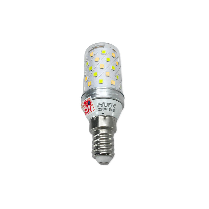 Bóng đèn led kim cương HUFA đuôi đèn E14 - E27, công suất 6W + 6W, 3 chế độ sáng