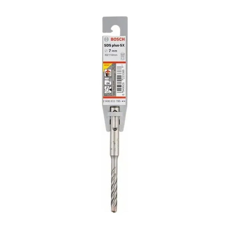 Mũi khoan bê tông 4 cạnh SDS PLUS-5X Bosch, đường kính từ 5mm - 10mm, đuôi gài