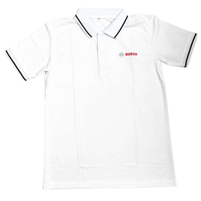 Áo đồng phục Bosch có cổ, vải thun lạnh cao cấp, co giãn 4 chiều