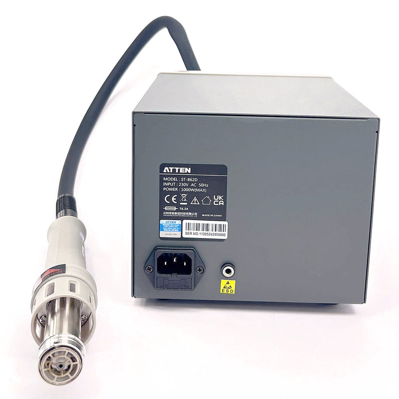 Trạm khò khí nóng ATTEN ST-862D, công suất 1000W, Max 480°C, hệ chuyên nghiệp