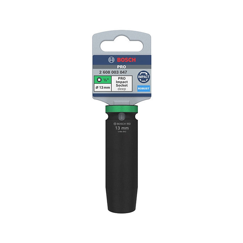 Đầu tuýp Bosch cốt 1/2 inch, đầu 10mm - 22mm, dài 77mm