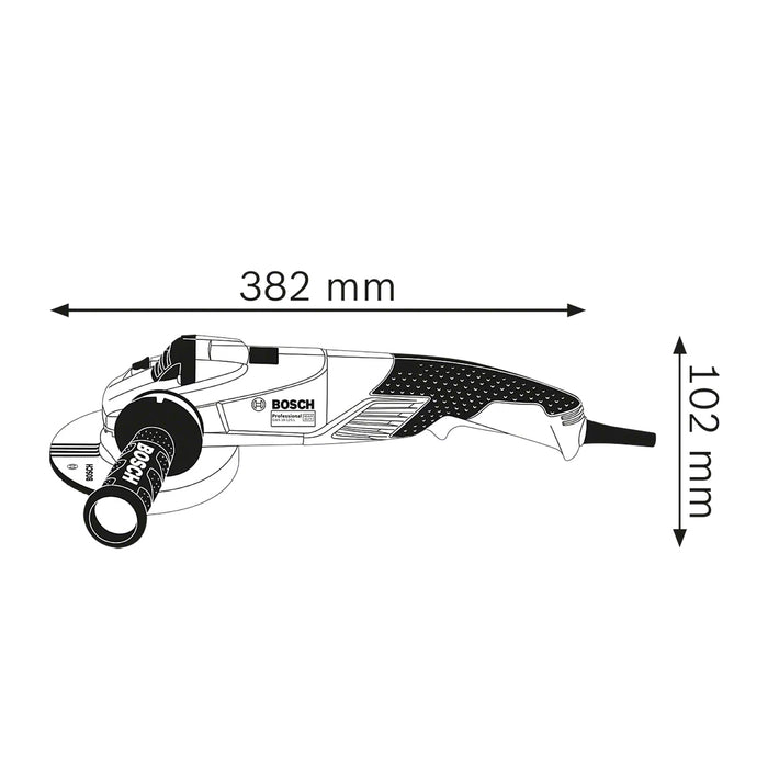 Máy mài góc Bosch GWS 18-125 L, đường kính lưỡi 125mm, công suất 1800W, công tắc bóp, mã số 06017A30K0