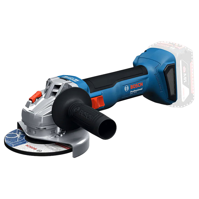 Máy mài góc Bosch GWS 18V-8 dùng Pin 18V, đường kính lưỡi 125mm công tắc trượt