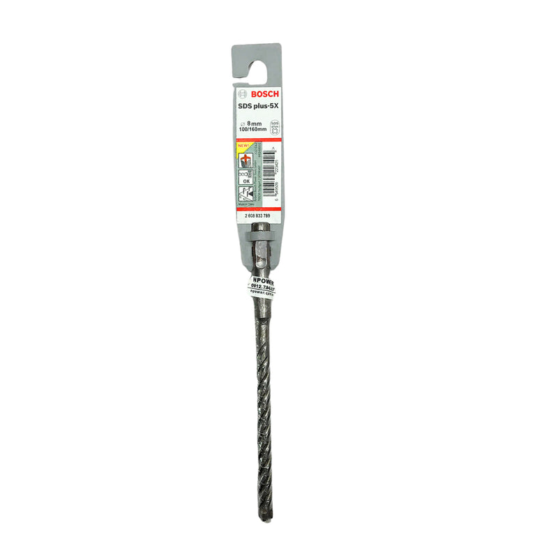 Mũi khoan bê tông 4 cạnh SDS PLUS-5X Bosch, đường kính từ 5mm - 10mm, đuôi gài