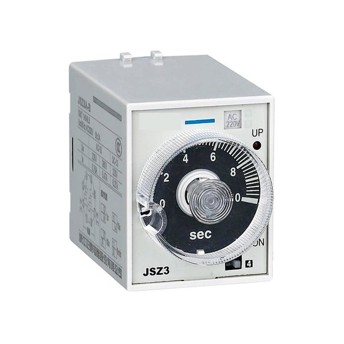 Timer hẹn giờ Chint JSZ3A loại ON DELAY. Tiêu chuẩn CE, EAC