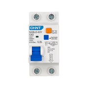 Cầu dao chống giật 1P+N kết hợp với bảo vệ quá tải, ngắn mạch Chint NXBLE-63Y, tải định mức từ 6A ~ 63A, dòng cắt 4.5kA, dòng rò từ 10mA ~ 30mA 