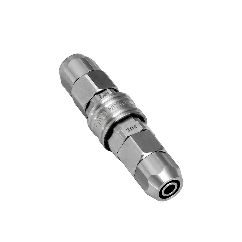 Đầu nối nhanh Compact Cupla PN-Type (Plug) chất liệu đồng và Inox, kiểu kết nối ống bằng đai ốc siết