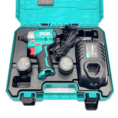 DCA ADPL04-8EK: Gồm thân máy + 2 Pin12V 2.0Ah + Sạc 3A + Vali