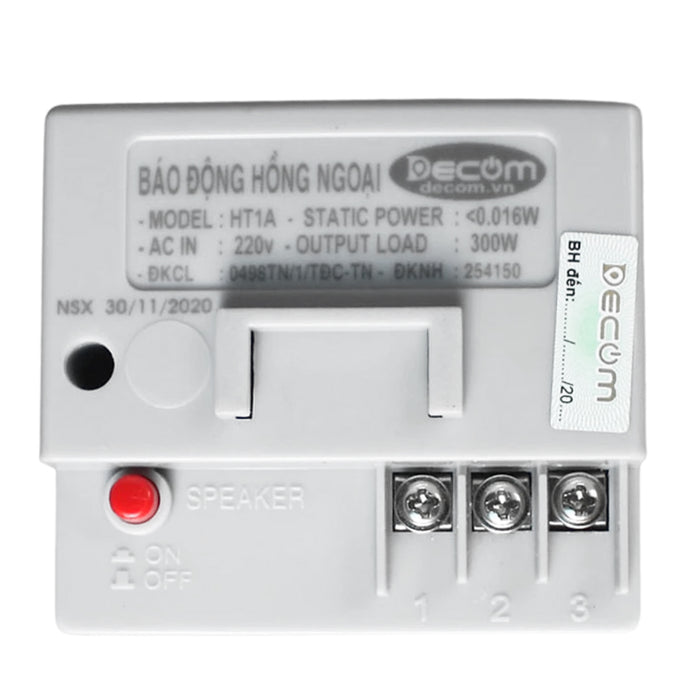 Thiết bị báo động chống trộm hồng ngoại Decom HT1A