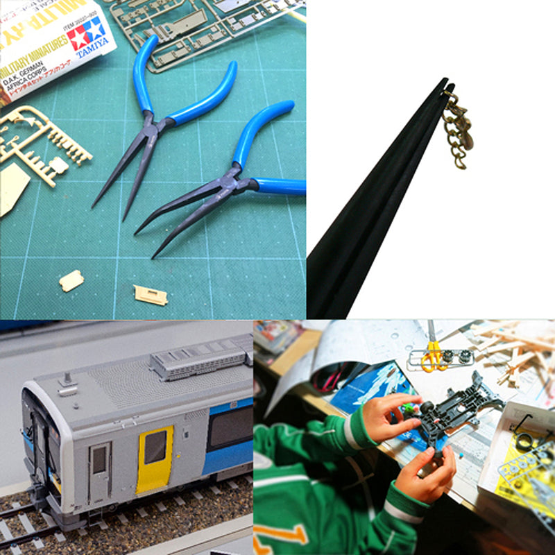 Kìm nhọn mũi thẳng (Không lưỡi cắt) Fujiya 303-150, kích thước 151mm. Tiêu chuẩn RoHS