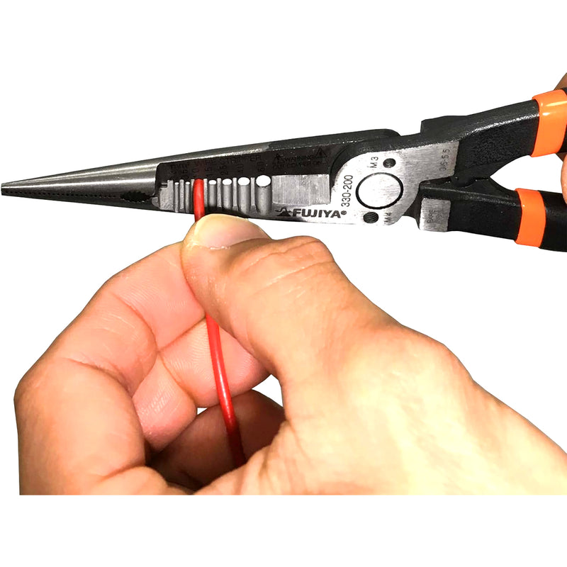 Kìm nhọn đa năng mũi thẳng Fujiya 330-200, kích thước 215mm. Tiêu chuẩn RoHS