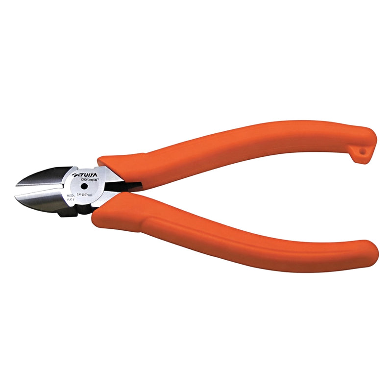 Kìm cắt nhựa Fujiya GPN-150RS 150mm lưỡi cong Round Sharp, thép hợp kim cao cấp, cán nhựa cam có lò xo trợ lực.
