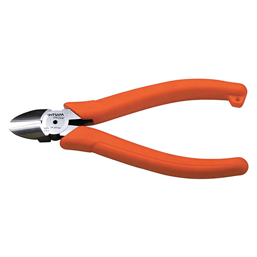Kìm cắt nhựa Fujiya GPN-150RS 150mm lưỡi cong Round Sharp, thép hợp kim cao cấp, cán nhựa cam có lò xo trợ lực.