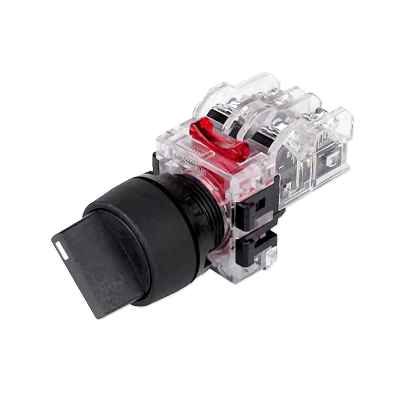 Công tắc xoay mặt nhựa Hanyoung Nux MRS-T series, Lỗ khoét Ø22mm. Tiêu chuẩn CE, KC