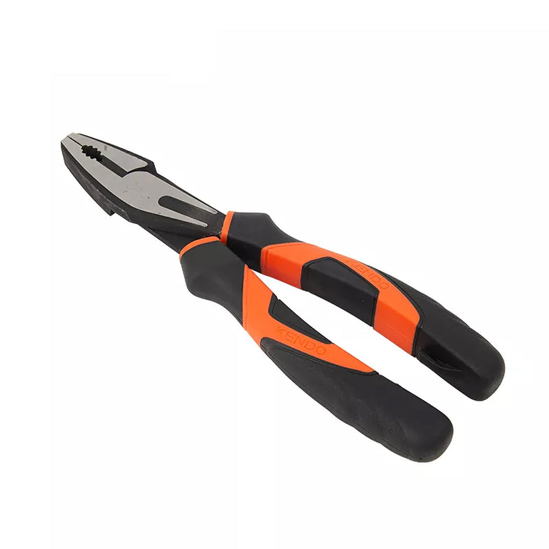 Kìm điện Kendo dài 6 inch - 8 inch (165mm - 210mm), vật liệu thép CR-V, có trợ lực, hệ chuyên nghiệp