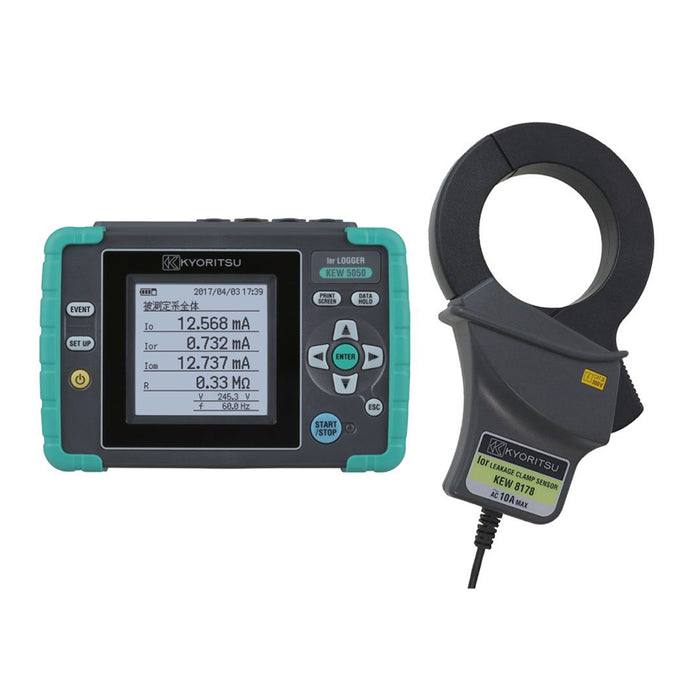 Thiết bị ghi dữ liệu dòng rò Kyoritsu True RMS, có cổng USB