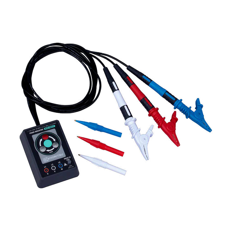 Thiết bị kiểm tra pha Kyoritsu Kew 8031F dải điện áp từ 110V - 600V, tích hợp cầu chì 0.5A/600V