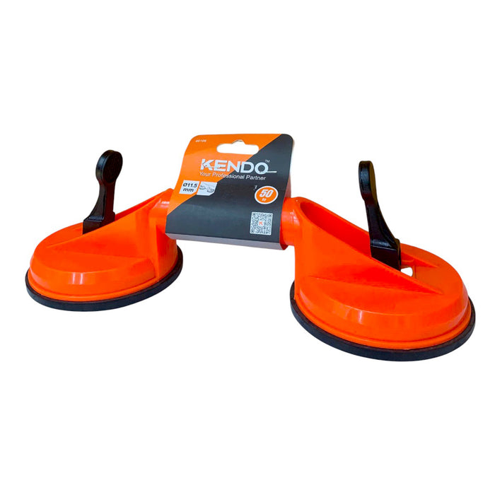 Tay hít kính đôi thân nhựa ABS Kendo 40106, lực hút tối đa 50kg