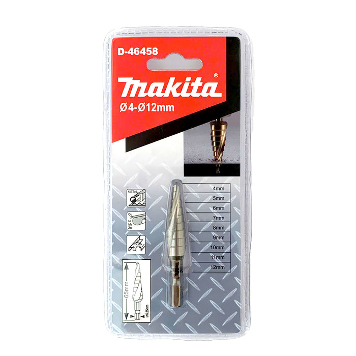 Mũi khoan tháp rãnh xoắn ốc Makita đuôi lục giác 6.35mm (1/4 inch) đường kính từ 4mm-20mm