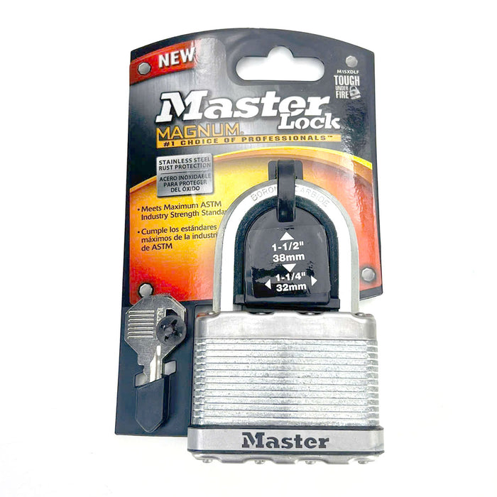 Ổ khóa treo Master Lock M15XDLF cao cấp, thân khóa bằng thép lá 64mm