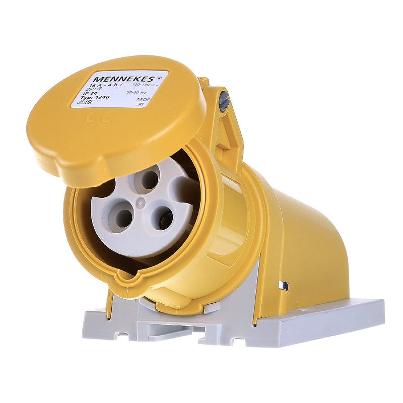 Ổ cắm công nghiệp MENNEKES gắn tường 16A~32A – Công nghệ TwinCONTACT đấu nối lò xo không vít (IP44) | Wall Mounted Receptacle, External Fixing (MB 463)